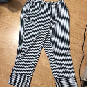 Striped dress pants